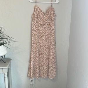 Peach pink dress